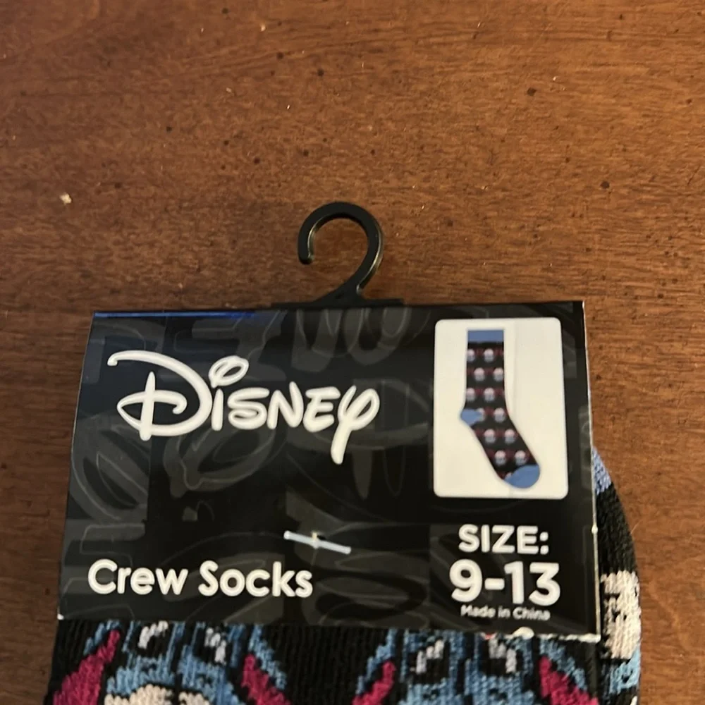 🌵Disney Black Crew Socks with Eeyore Design 3/$15 see description